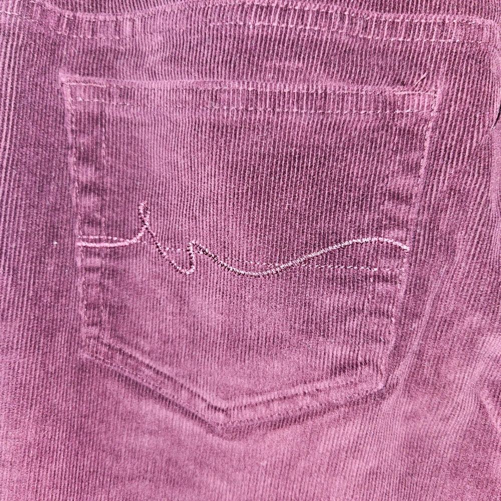 ST JOHNS BAY CORDUROY PANTS MAROON STRAIGHT LEG WOMANS SIZE 10 STRETCH - Picture 3 of 8
